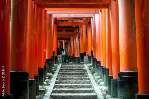 Fushimi Inari-Taisha principal santuario sintoísta (jinja) dedicado al espíritu de Inari, situado en Fushimi-ku, uno de los distritos de Kioto (Japón).  photo