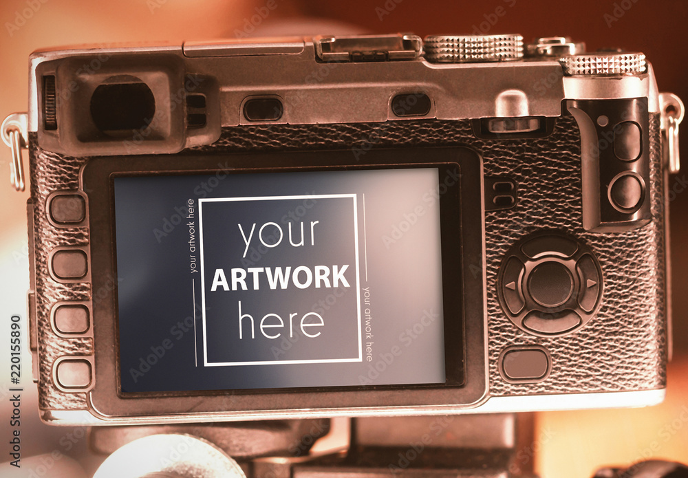 Camera Viewfinder Mockup Stock Template | Adobe Stock