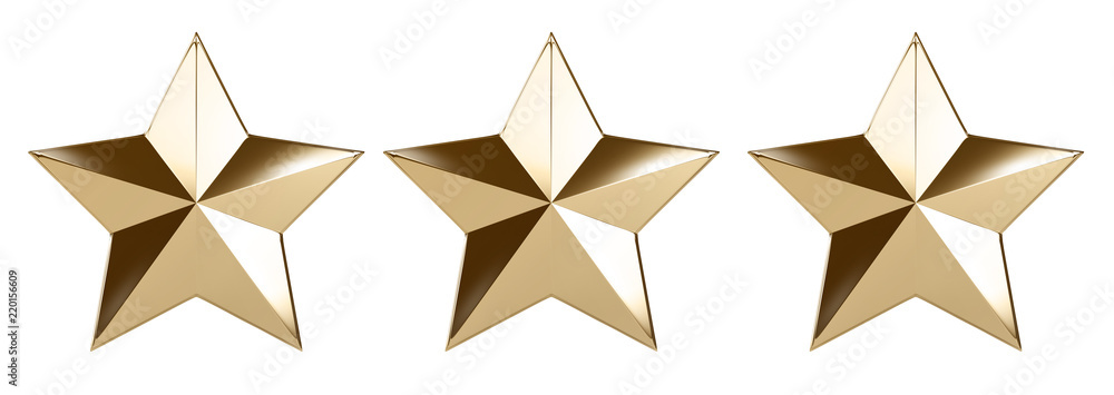 Obraz premium 3 Gold stars