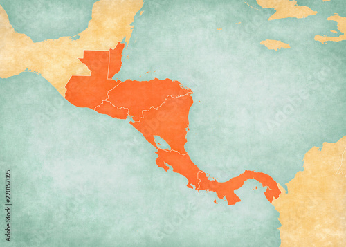 Map of Central America - All Countries