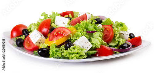 Photo Fresh vegetable salad