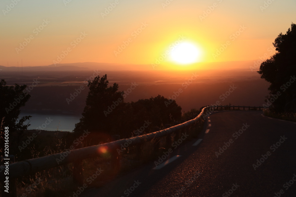 Obraz premium Verdon Gorges at sunset, Verdon Canyon, France