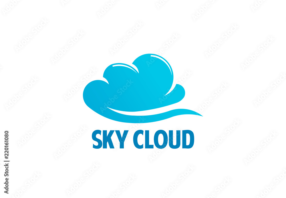 Cloud stylish vector logo symbol Cloud stylish vector logo symbol