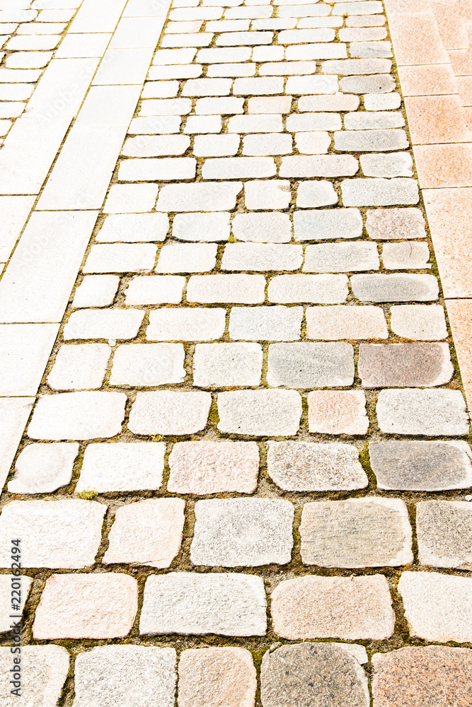 Fototapeta premium gepflasterte Straße