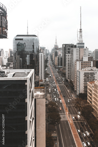 Paulista Avenue High view