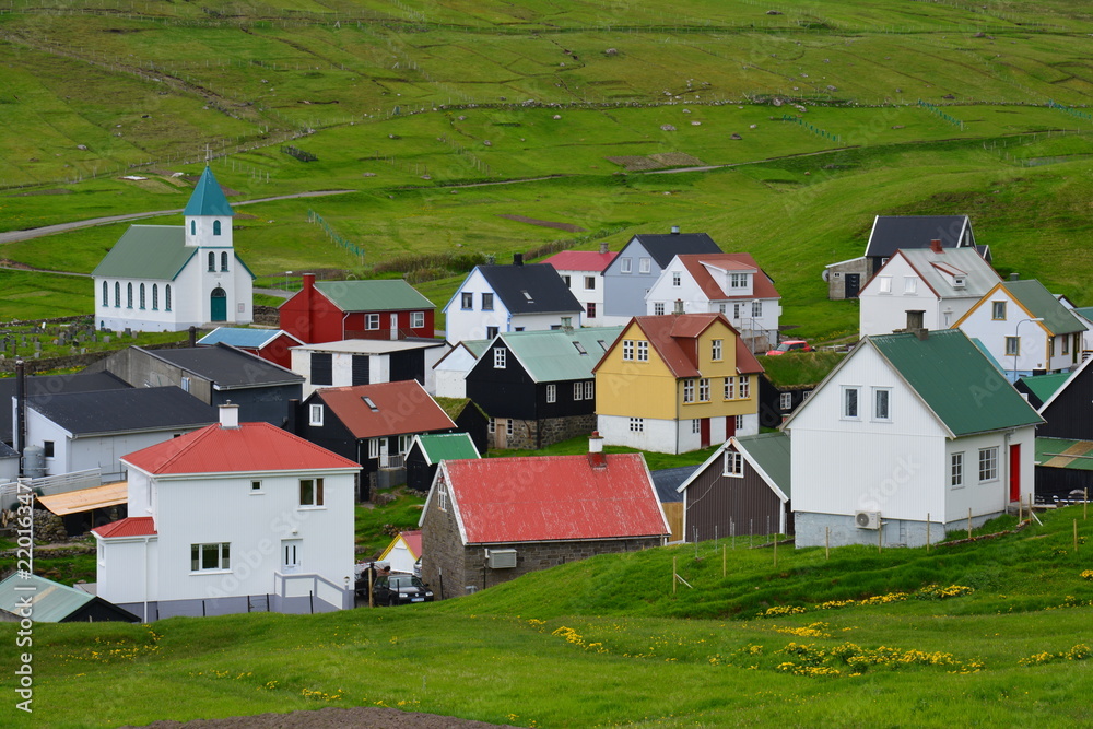 Gjógv Îles Féroé - Gjógv Faroe Islands