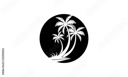 Coconut tree symbol