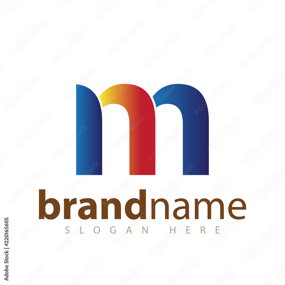 M Initial letter logo icon vector M Initial letter logo icon vector
