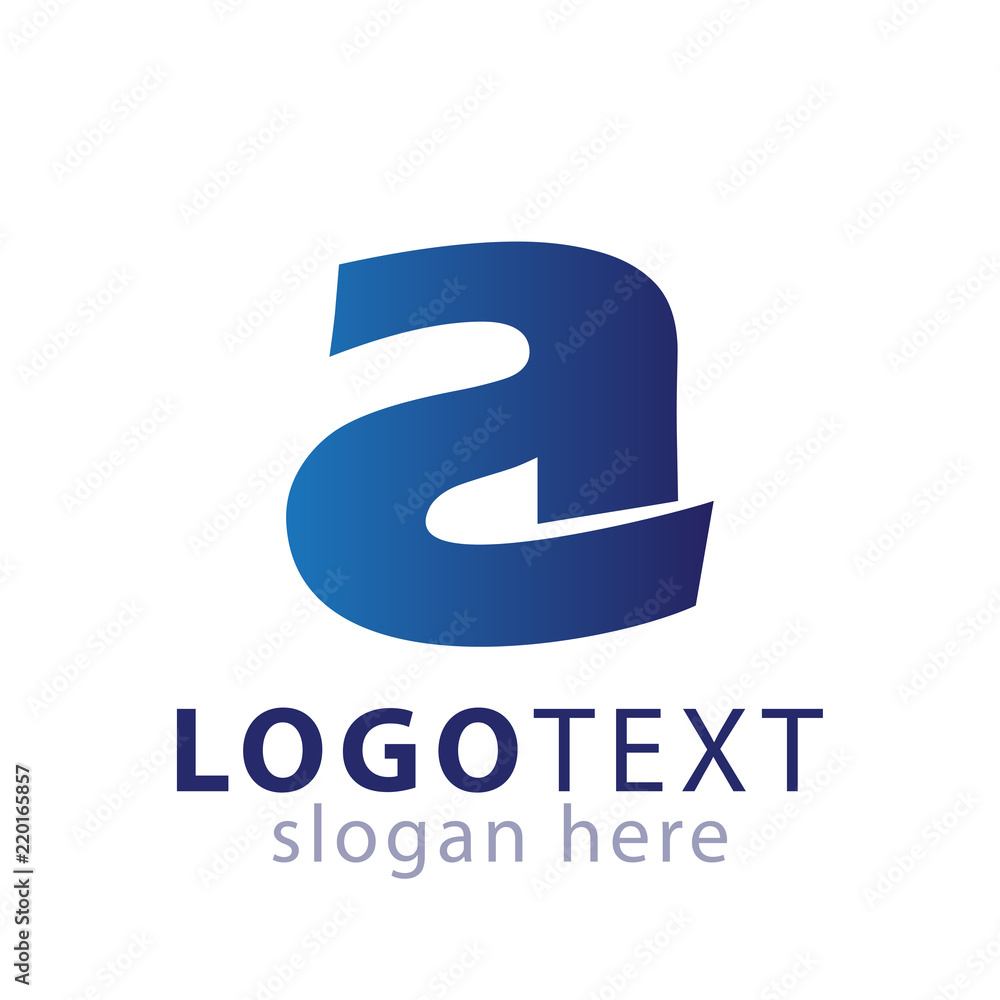 Obraz premium a Initial letter logo icon vector