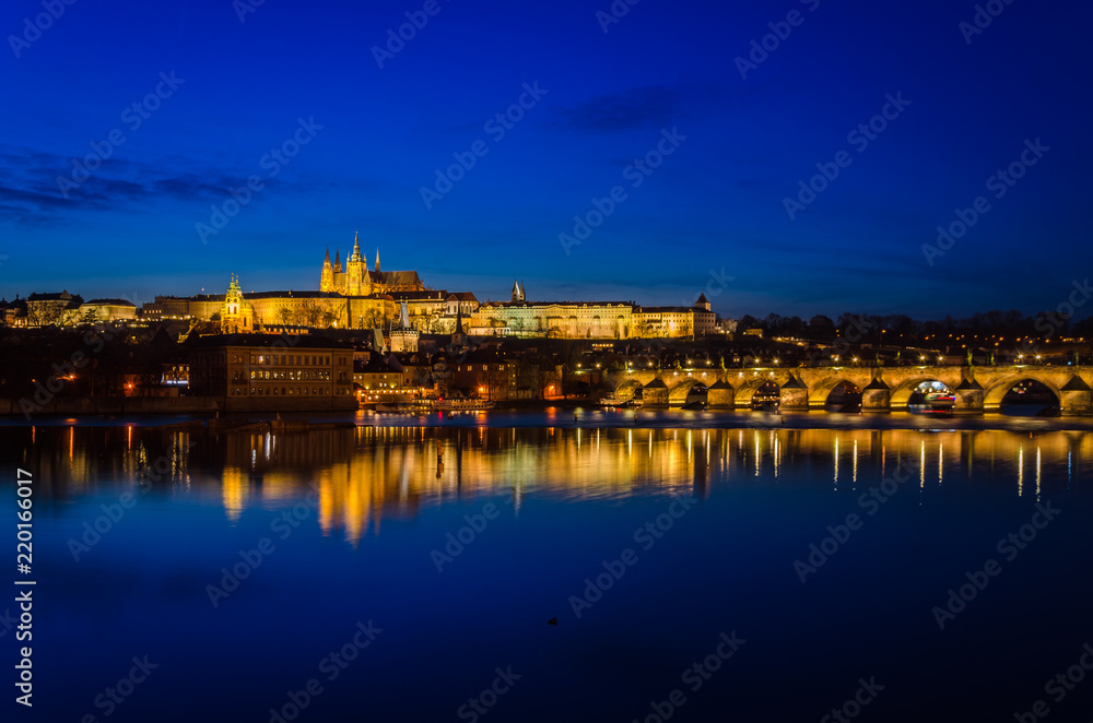 Prague Nightscape, Prague, Czech Republic