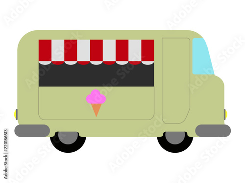 Isolated food truck icon