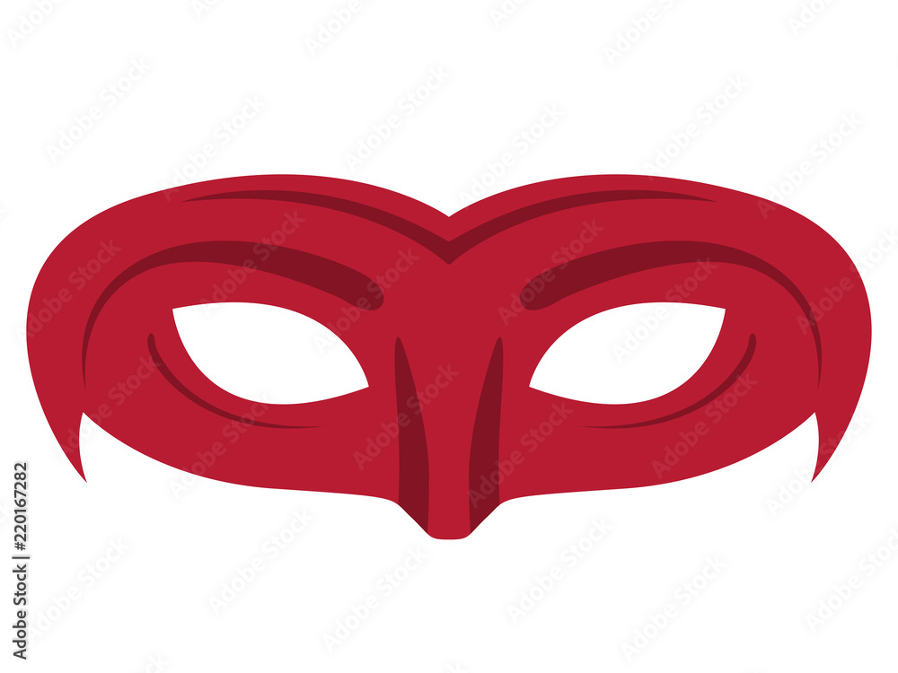Isolated colored carnival mask Isolated colored carnival mask