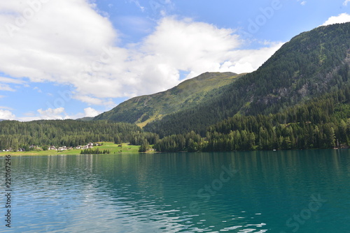 Davosersee in Davos Graubünden 