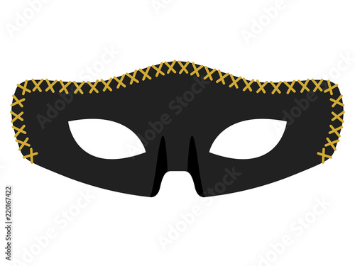 Isolated colored carnival mask
