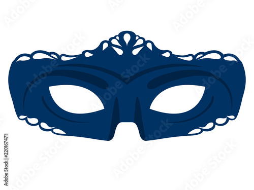 Isolated colored carnival mask