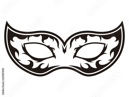 Isolated carnival mask icon
