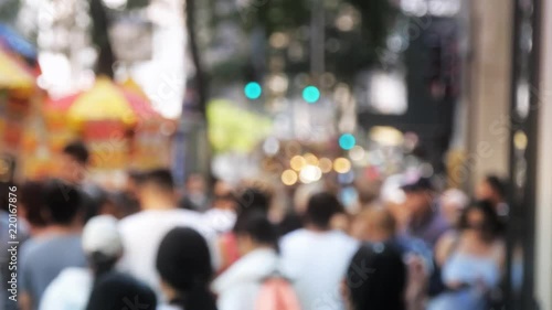 Wallpaper Mural NEW YORK CITY - CIRCA 2018: High Line, New York city park walk slow motion Torontodigital.ca