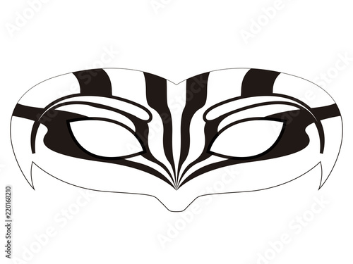 Isolated carnival mask icon