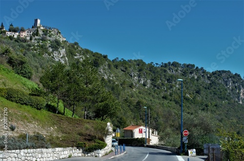 Views from Tourette Levens village in France photo