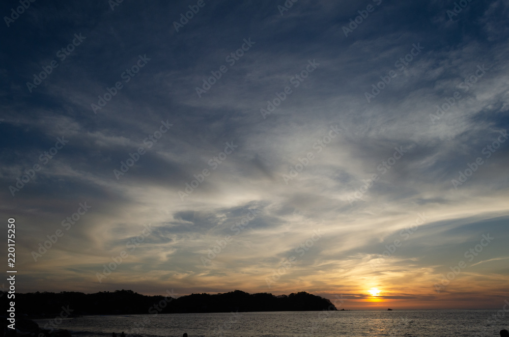 Naklejka premium Atardecer en Sayulita, Nayarit México