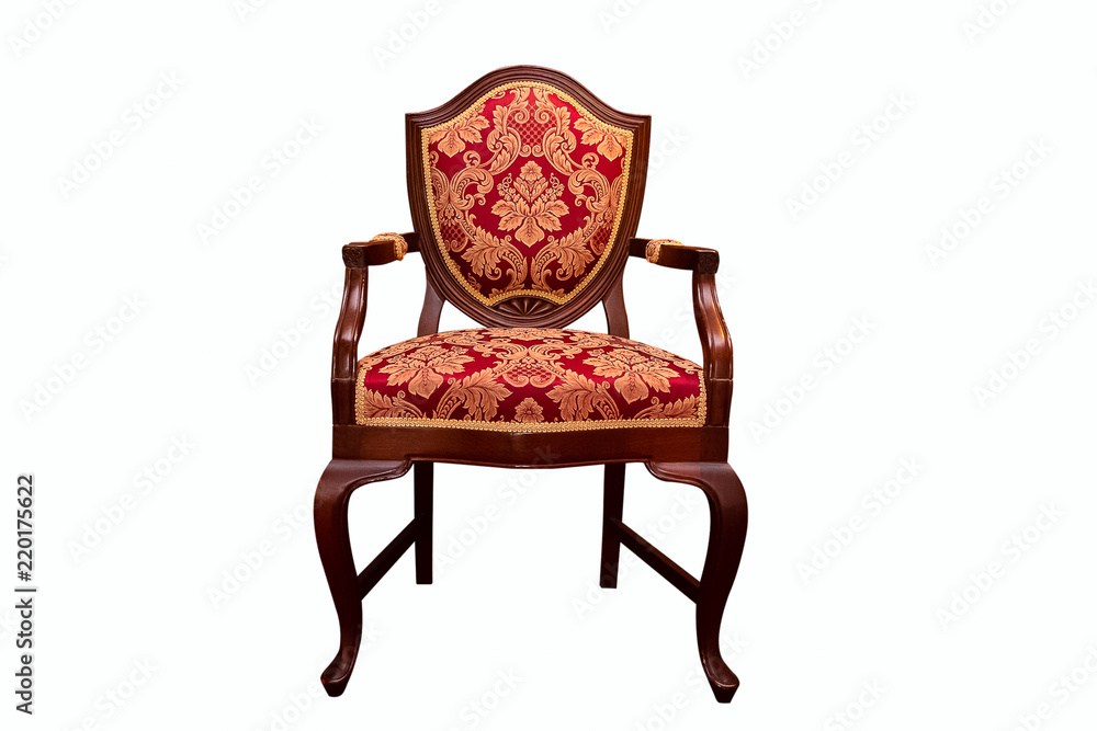 Thai Style Armchair isolated on white background Thai Style Armchair isolated on white background