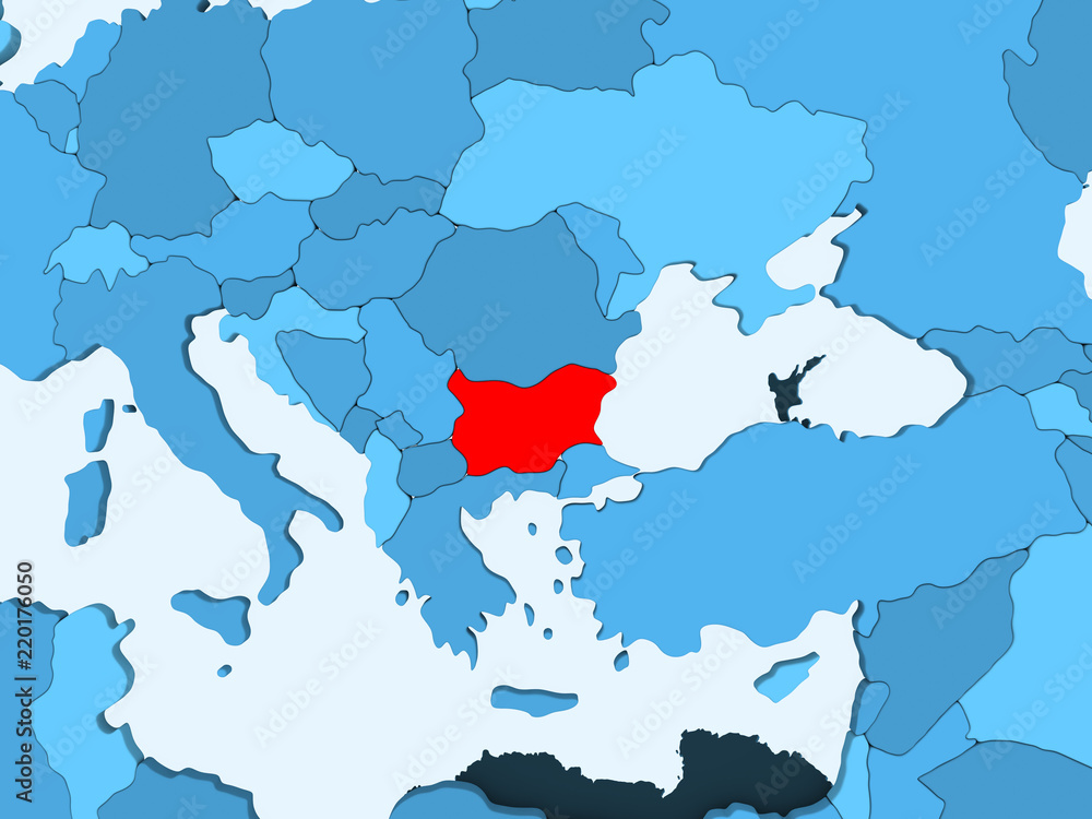 Fototapeta premium Map of Bulgaria