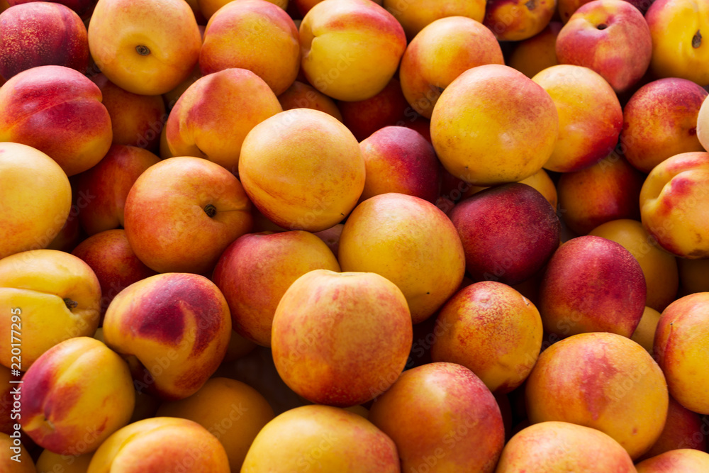 Yellow nectarine as vegetarian food concept Yellow nectarine as vegetarian food concept