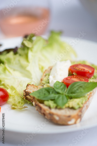 avocado toast closeup