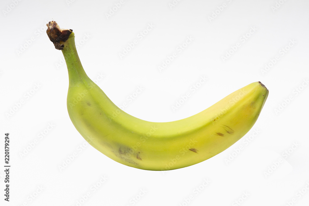 Organic Banana Isolated On White - Studio Shot Organic Banana Isolated On White - Studio Shot