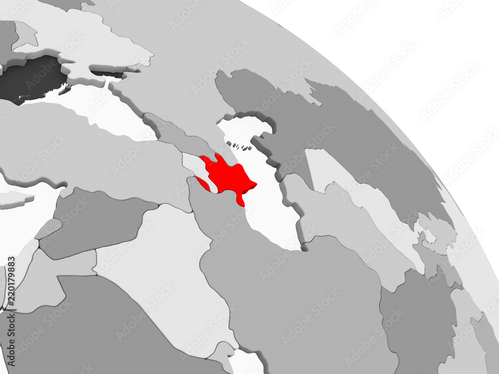 Obraz premium Map of Azerbaijan