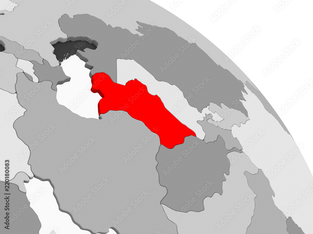 Fototapeta premium Map of Turkmenistan