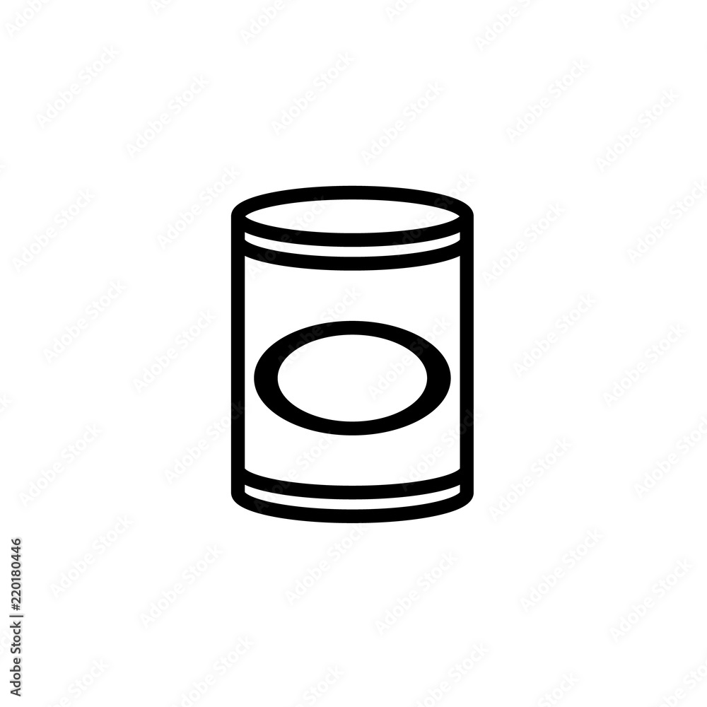 Can vector icon Vector illustration, EPS10. Can vector icon Vector illustration, EPS10.