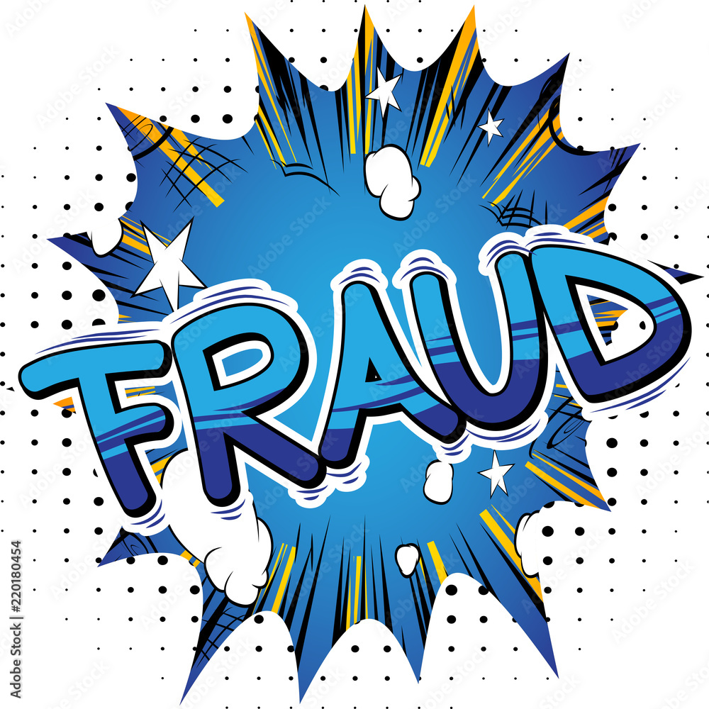Fototapeta premium Fraud - Vector illustrated comic book style phrase.
