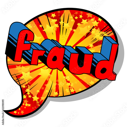 Fraud - Vector illustrated comic book style phrase.