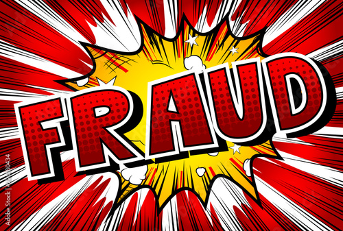 Fraud - Vector illustrated comic book style phrase.