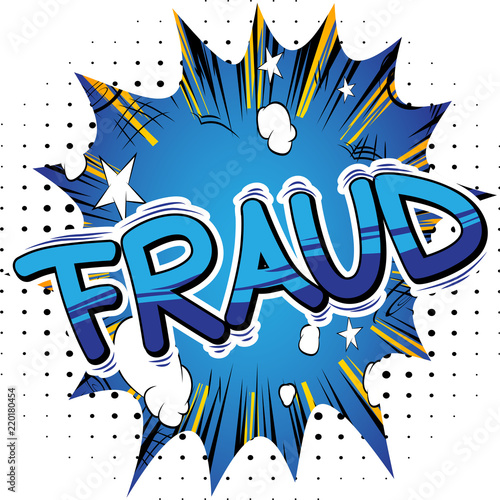 Fraud - Vector illustrated comic book style phrase.