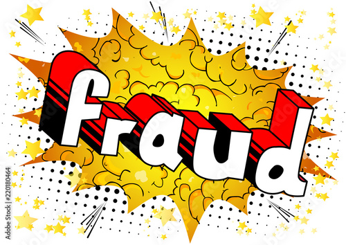 Fraud - Vector illustrated comic book style phrase.