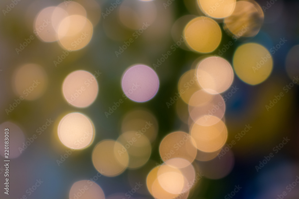 Obraz premium Abstract golden bokeh