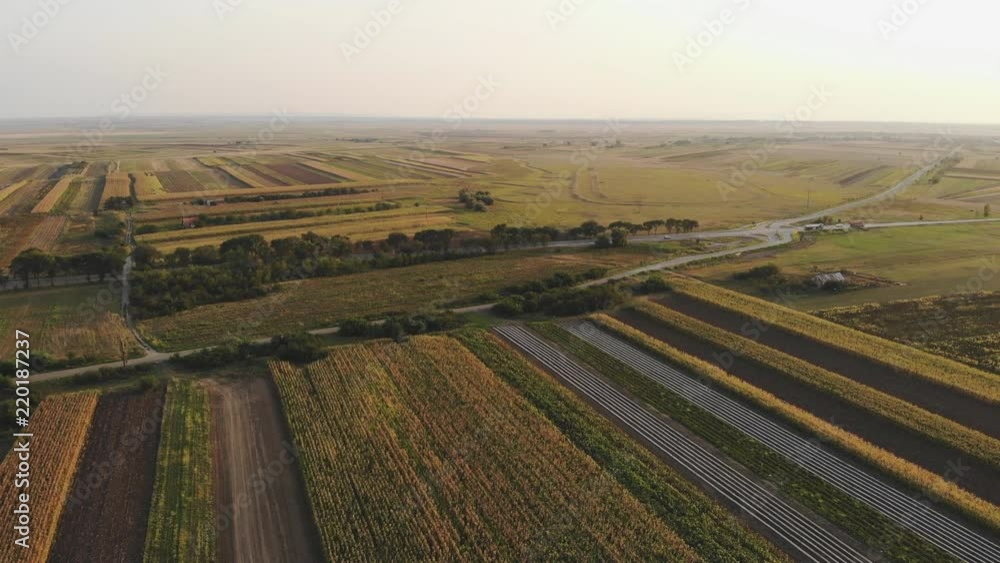 Aerial Crop Country Field Aerial Crop Country Field