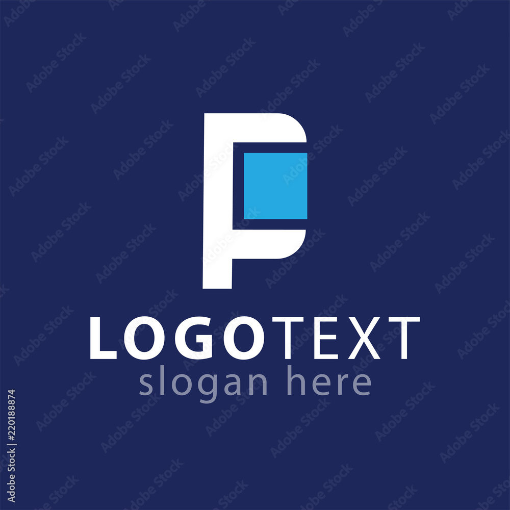 PC Initial letter logo vector PC Initial letter logo vector