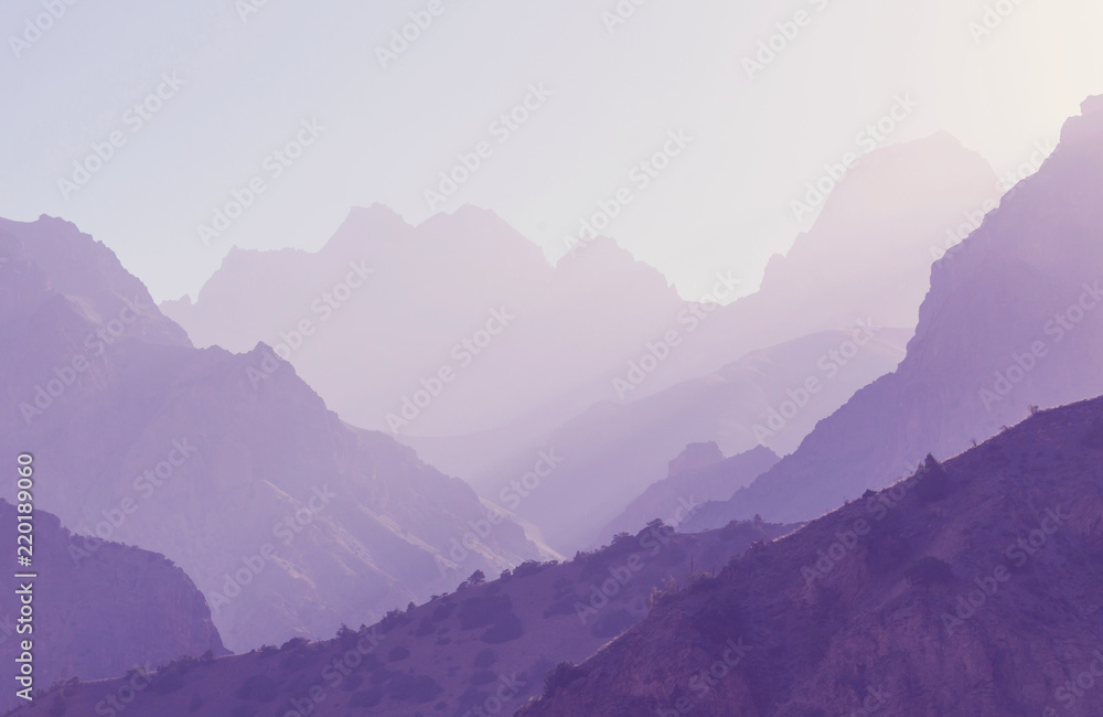 Fototapeta premium Fann mountains
