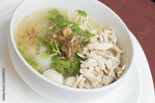 Chicken noodle soup thai style