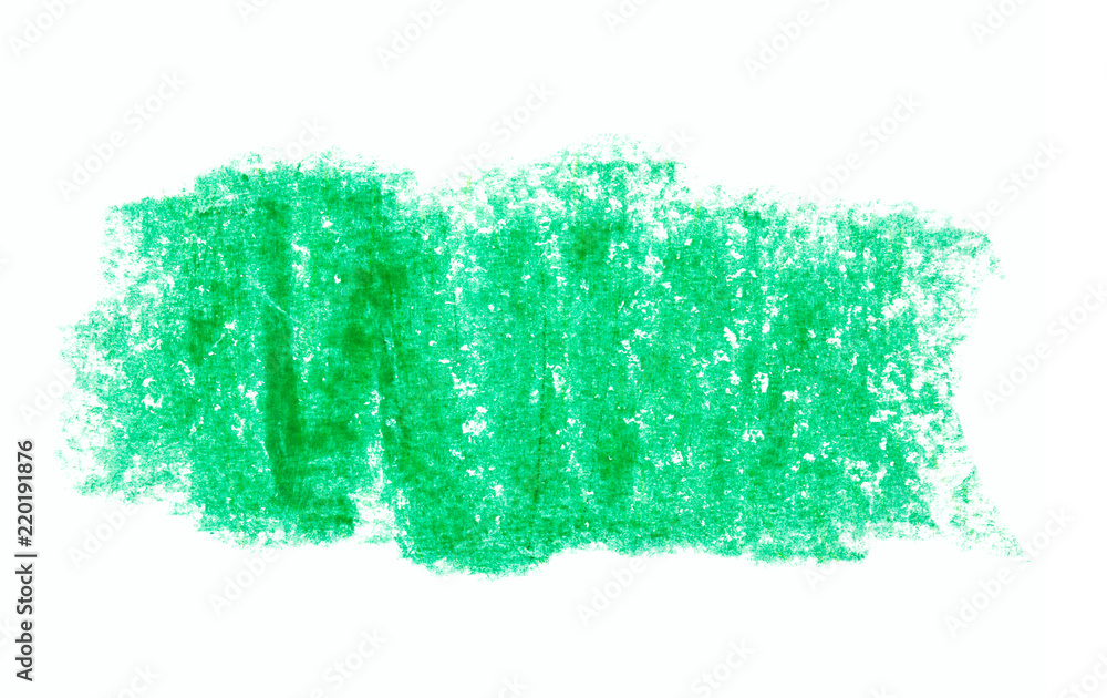green crayon paint banner