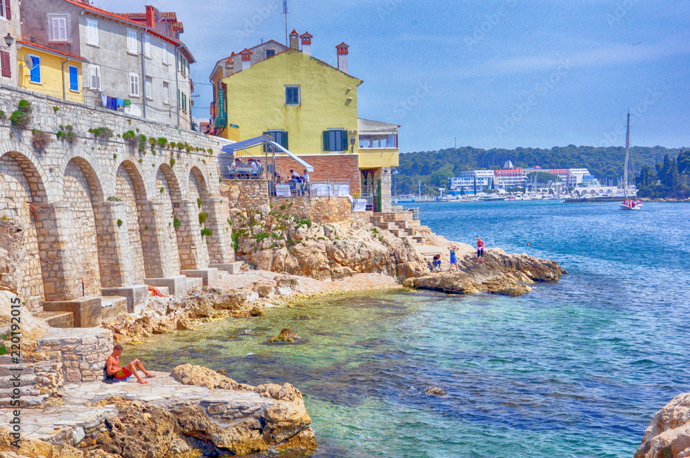 Картината върху платно Spiaggia - Rovigno