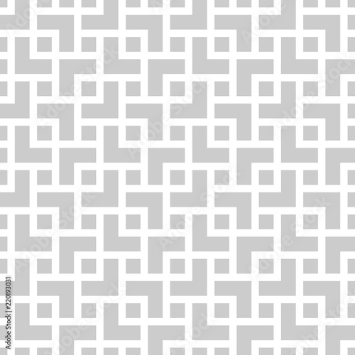 Papier peint Geometric monochrome seamless pattern in asian style