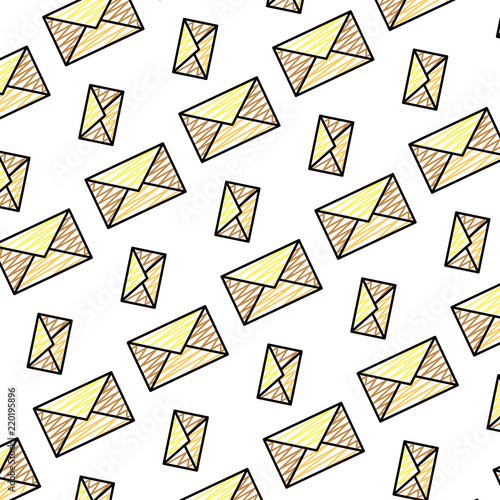 doodle e-mail communication message technology background