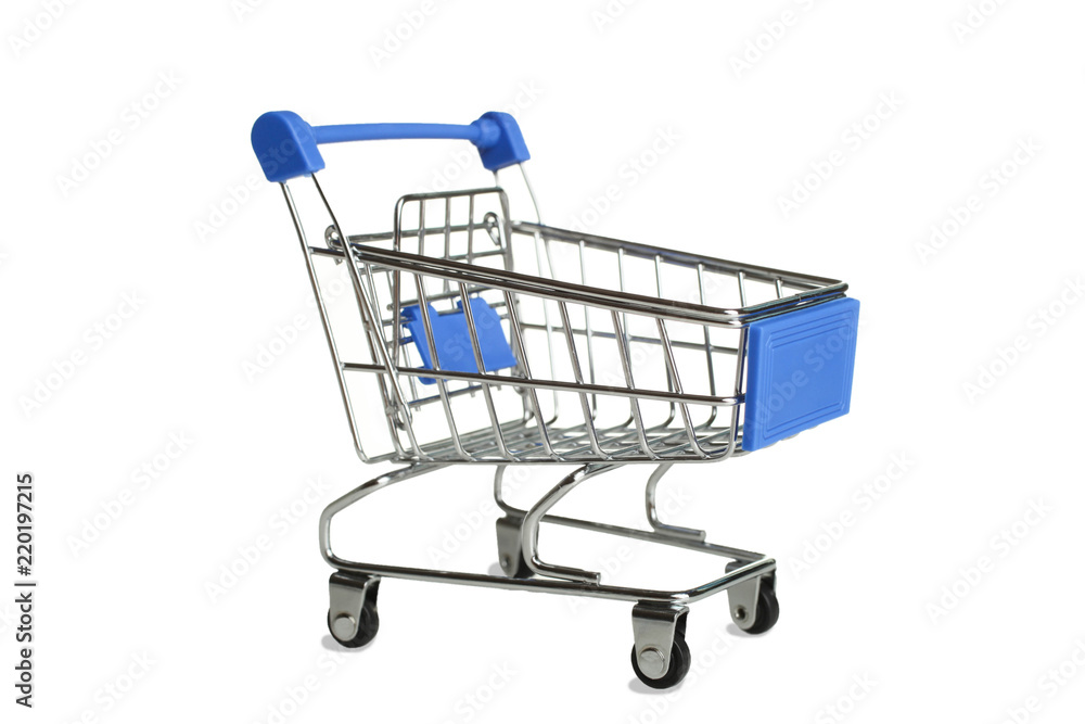 One grocery trolly One grocery trolly