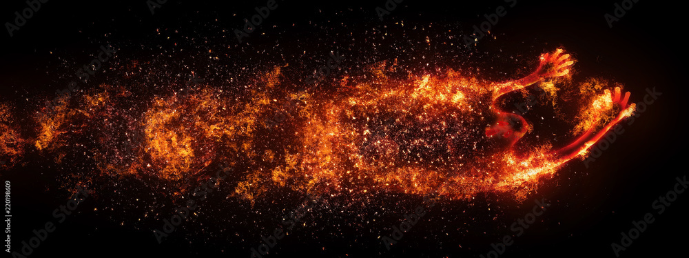Fototapeta premium Ghost of fire