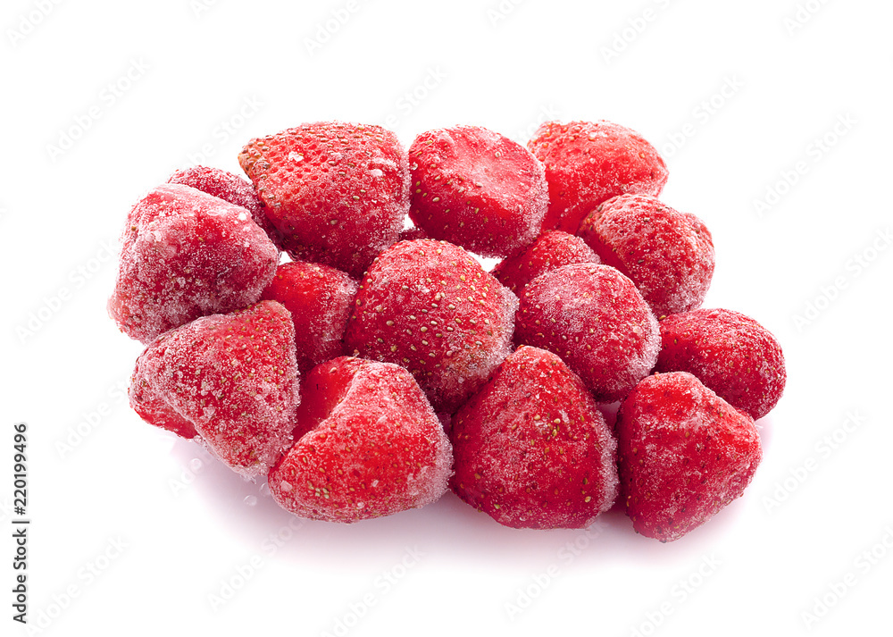 frozen strawberries background frozen strawberries background