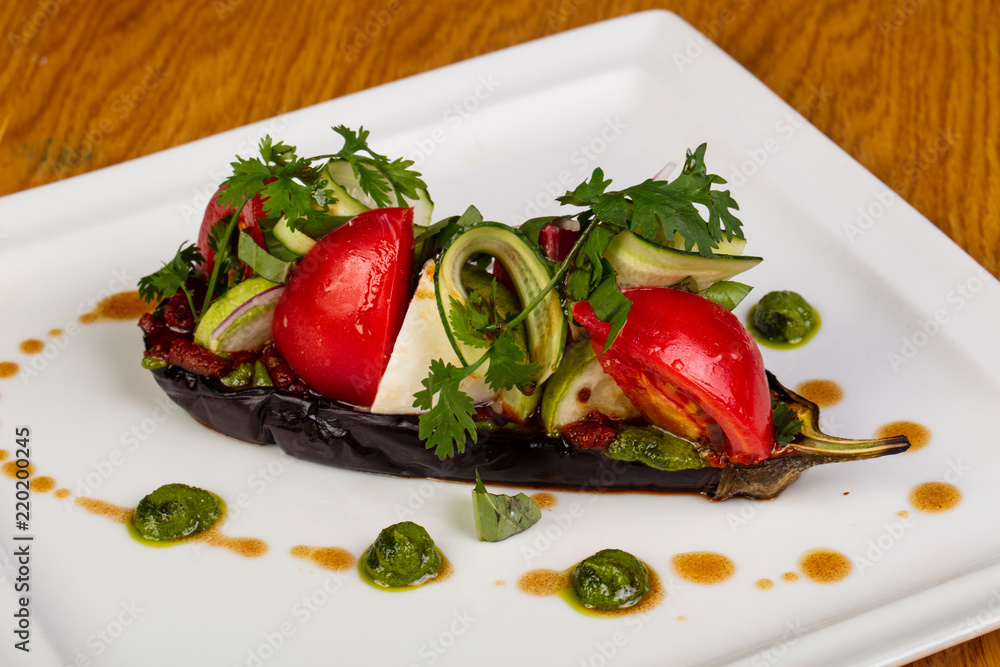Eggplant with mozzarella Eggplant with mozzarella
